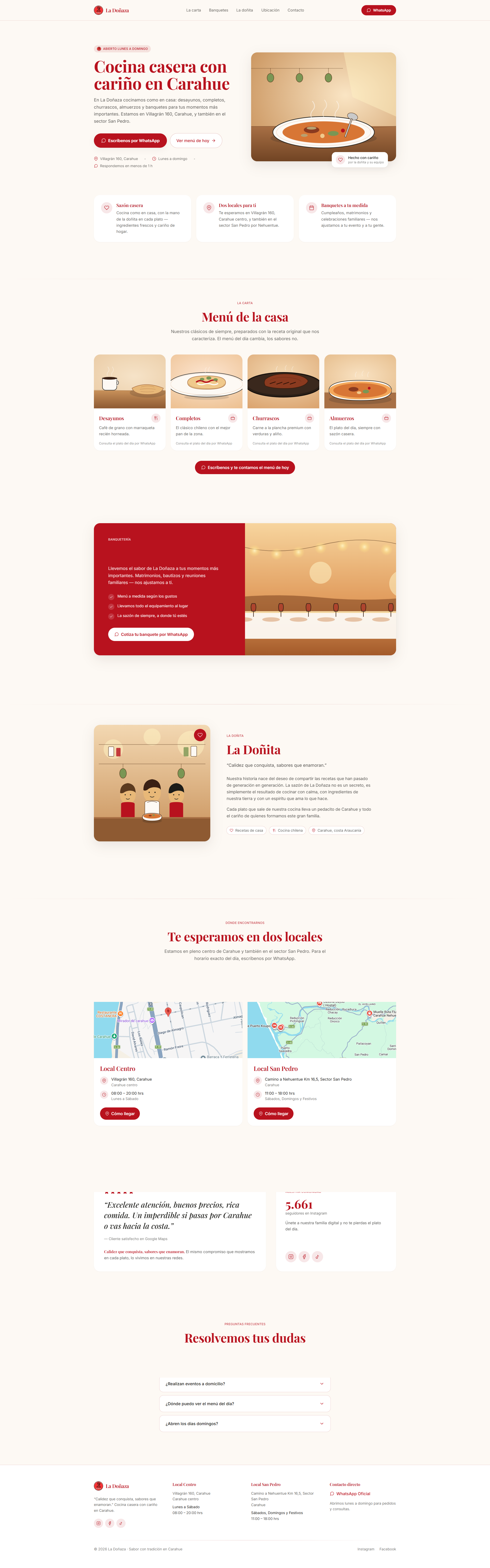 Vista de una propuesta conceptual de landing page desarrollada por Cronis